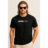 Jack & Jones Erkek Gögüs Baskili Tisört - Corplogo - Siyah