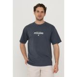 Jack & Jones Erkek Gögüs Logo Baskili Tisört - Bluhuxi - XL - Siyah