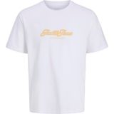 Jack & Jones Erkek Gögüs Logo Baskili Tisört - Catskill - 2XL - Beyaz