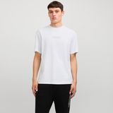 Jack & Jones Erkek Gögüs Logo Baskili Tisört - Taka - 001 - Beyaz - M