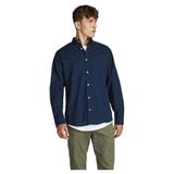 JACK & JONES Erkek Gömlek Oxford, Lacivert blazer/Fit: slim fit, L