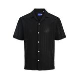JACK & JONES Erkek Gömlek Relaxed Fit Gömlek, Siyah, S
