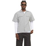 JACK & JONES Erkek Gömlek Relaxed Fit Gömlek, Yüksek bel., XL