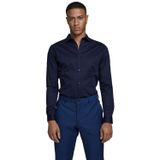 JACK & JONES Erkek Gömlek Super Slim Fit Gömlek, mavi (Navy Blazer), M