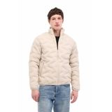 Jack & Jones Erkek Gri Mont L Beden JCOWIN QUILTED COLLAR JAC Modeli