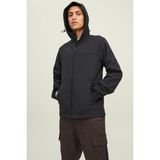 Jack & Jones Erkek Günlük Ceket Siyah Jepublic Jjemarvın Hood Softshell Noos Hafif ve Nefes Alabilir - XL
