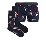 Jack & Jones Erkek Happy Xmas Sandıklar ve Çoraplar Hediye Kutusu, Mavi, Mavi, S