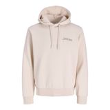 JACK & JONES Erkek Hoodie JJYUKI ÖN Sweat Hoodie, Moonbeam, M