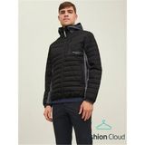 Jack & Jones Erkek Hybrid Teknolojik Kumaşlı Mont 12215679 - 2XL - Siyah