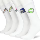 Jack & Jones Erkek JACATHLETIC SPACE TENNIS SOCKS 5 PACK Çorap Yeşil Tek Beden