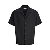 Jack & Jones Erkek Jack & Jones erkek Hawaii gömleği bol kesim Hawaii gömleği Jjeharrison Resort Shirt Ss Sn (1'li paket), Siyah, XL