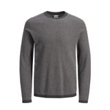 Jack & Jones Erkek Jcoash Örgü Bisiklet Yaka Kazak Gri M