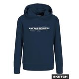 JACK & JONES Erkek Jcocondor Sweat Hood FST Jnr, Titan, 152