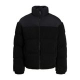 JACK & JONES Erkek Jcoflare Teddy Puffer Mont, Siyah, M