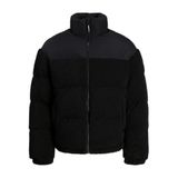 JACK & JONES Erkek Jcoflare Teddy Puffer Mont, Siyah, M