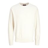 JACK & JONES Erkek Jcomason Knit Crew Neck örgü kazak, Cloud Dancer/Detay: Cyclo 002, L