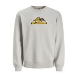 JACK & JONES Erkek Jcomountain Logo Sweat Crew Neck Sweatshirt, Yüksek bel., XL