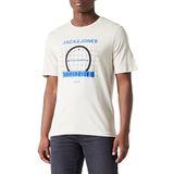 Jack & Jones Erkek Jcoocean Tee Ss Crew Neck FST tişört, Moonbeam, XL