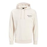 Jack & Jones Erkek Jcoonom Sweat Hood Sweatshirt, Moonbeam/Kalıp: Rahat, XXL
