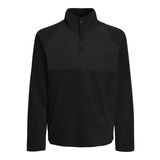JACK & JONES Erkek Jcopeak Sweat High Neck Half Zip Sweatshirt, Siyah, L