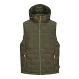 JACK & JONES Erkek Jcosonic Bodywarmer Hood yelek, Forest Night, S