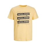JACK & JONES Erkek Jcospirit Logo Tee Ss bisiklet yaka tişört, sarı (Pale Banana), XXL