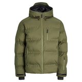 Jack & Jones Erkek JCOSWEEP PUFFER SN Mont, Koyu Yağ Yeşili, M