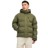 Jack & Jones Erkek JCOSWEEP PUFFER SN Mont, Koyu Yağ Yeşili, S