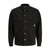 Jack & Jones Erkek JCOTWILL EDDIE OVERSHIRT LS OVERSIZED Gömlek, Siyah, XL