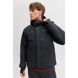 Jack & Jones Erkek Jjalpes Kapüşonlu Su ve Rüzgar Geçirmez Mont 12284649 Siyah