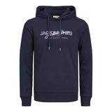 JACK & JONES Erkek Jjalvis Sweat Hood kapüşonlu kazak, Lacivert (Navy Blazer), L