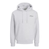 JACK & JONES Erkek Jjbeau Sweat Hood, beyaz melanj, S