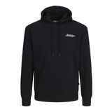 JACK & JONES Erkek Jjbeau Sweat Hood, Siyah, L