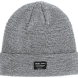 JACK & JONES Erkek Jjdna Beanie Noos Beresi Gri,Tek Beden