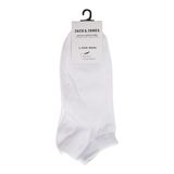 JACK & JONES Erkek JJDONGO SHORT SOCK NOOS Çorap, Beyaz, Tek Beden