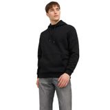 JACK & JONES Erkek Jjebradley Sweat Hood Noos kapüşonlu kazak, Siyah, L