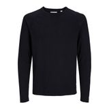 JACK & JONES Erkek Jjebreeze Knit Crew Neck Sn örgü kazak, Siyah, M