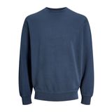 JACK & JONES Erkek Jjecharge Faded Sweat Crew Neck Noos Sweatshirt, Mood Çivit Mavisi, XS