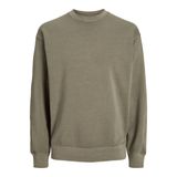 JACK & JONES Erkek Jjecharge Faded Sweat Crew Neck Noos Sweatshirt, Silver Sage, S
