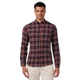 Jack & Jones Erkek JJECLASSIC Sonbahar Check Shirt LS SN Gömlek, Hawaii Gün Batımı, S, Hawaiian Sunset, S