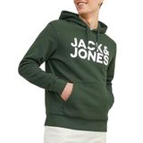 JACK & JONES Erkek Jjecorp Logo Sweat Hood Noos kapüşonlu kazak