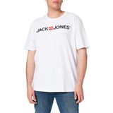 JACK & JONES Erkek JJECORP LOGO TEE SS CREW NECK NOOS PLS Tişört, White, EU4XL US2XL