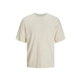 JACK & JONES Erkek JJEEMIL KNIT TEE SS LN Triko-Kazak, Cloud Dancer, M