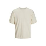 JACK & JONES Erkek JJEEMIL KNIT TEE SS LN Triko-Kazak, Cloud Dancer, S