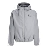 JACK & JONES Erkek Jjelegacy Light Jacket Hood Noos kısa ceket, Gri (Ultimate Grey), L