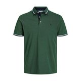 JACK & JONES Erkek Jjepaulos Polo Ss Noos Polo Tişört, Koyu yeşil/Detay: Play, M