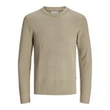 JACK & JONES Erkek Jjeperfect Knit Crew Neck Sn örgü kazak, Crockery, XL