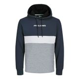 JACK & JONES Erkek Jjereid Blocking Sweat Hood Noos kapüşonlu kazak