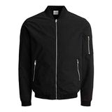 Jack & Jones Erkek Jjerush Bomber Mont, Black, Xxl