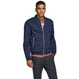 Jack & Jones Erkek Jjerush Bomber Mont, Navy Blazer, L